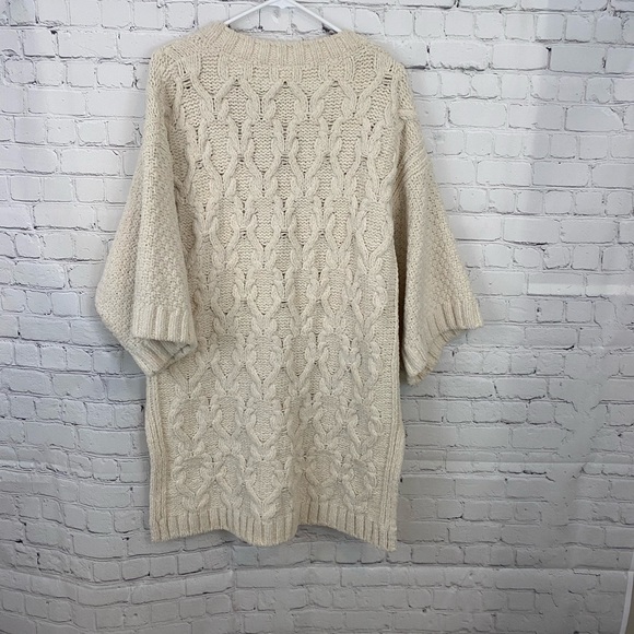 Anthro Moth xs/s oversized tunic sweater cableknit - Picture 6 of 10